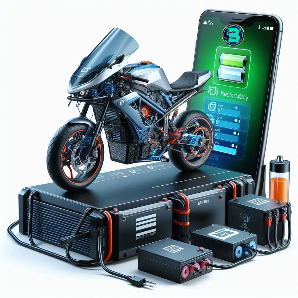 batería eléctrica recargable para una motocicleta eléctrica con la marca Battery Net App